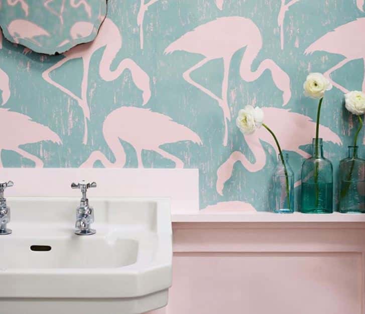 papier peint de salle de bain